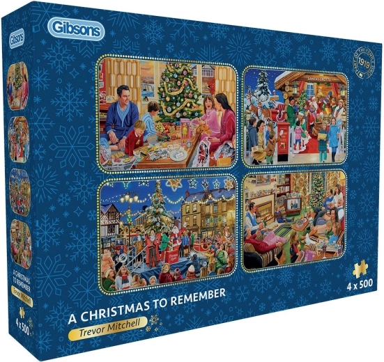 Gibsons puzzle Felejthetetlen karácsony 4×500 darab
