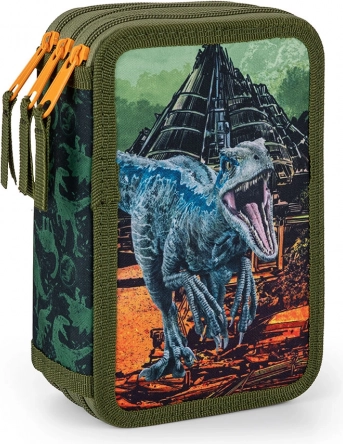 Háromszintes iskolai tolltartó JURASSIC WORLD töltet nélkül
