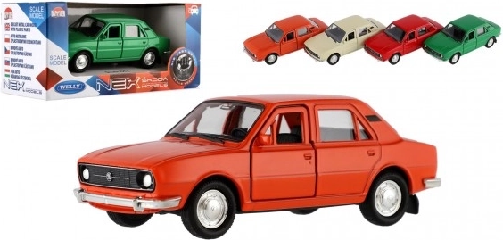 Fém modell Škoda 105 L 1:34–39 nyitható ajtókkal