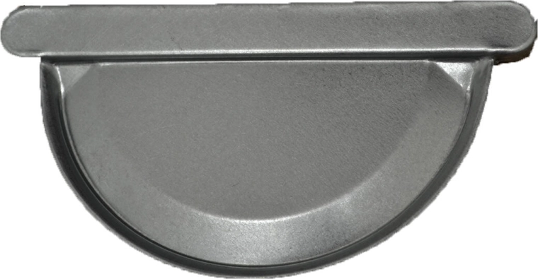 330 mm-es ereszcsatorna-végdarab, horganyzott