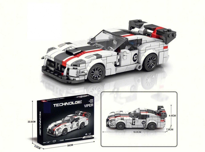 Reobrix 683 sportautó építőkészlet, 419 darab