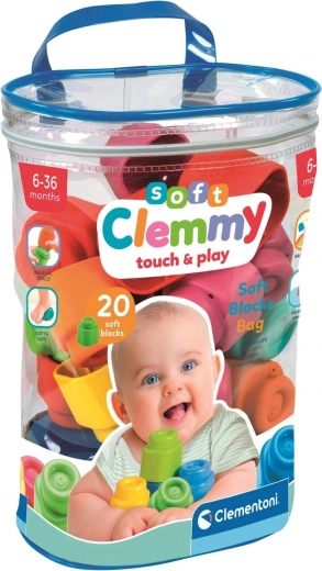Měkké Clemmy kockák műanyag táskában