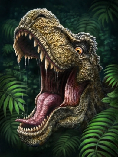 Norimpex gyémántfestés – támadó dinoszaurusz (30 × 40 cm)