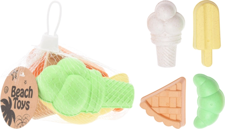 Homokozó formák – Ételek, 4 darabos készlet