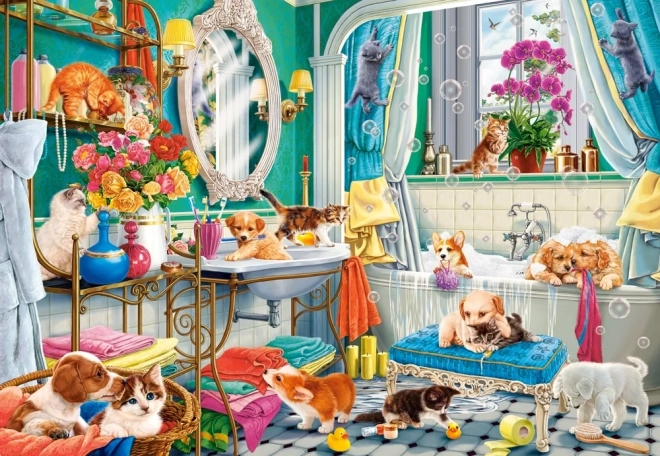 Castorland puzzle Őrült fürdő 1500 darab