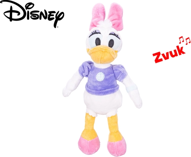Plüss kacsa DISNEY Daisy hangokkal, 27,5 cm
