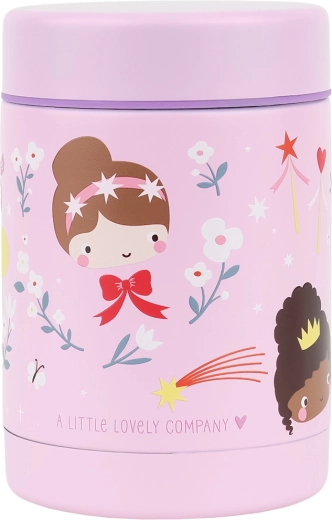 A Little Lovely Company szigetelt rozsdamentes acél ételtároló doboz hercegnők 300 ml