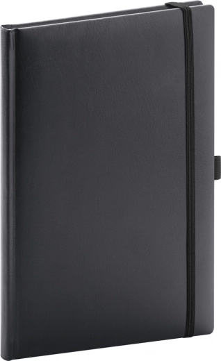 Pontozott jegyzetfüzet NOTIQUE Balacron fekete 15 x 21 cm