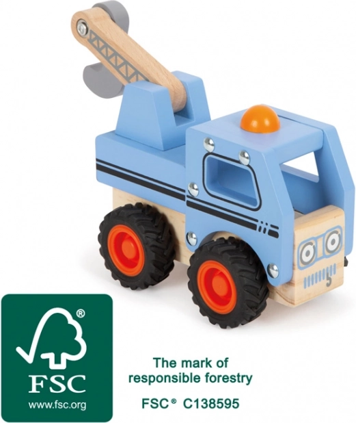 Small Foot fa mentővontató mozgatható daruval