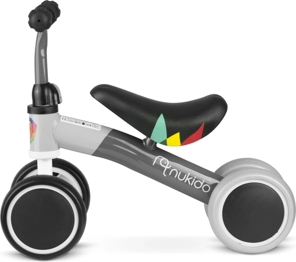 Kényelmes puha ülés és gumírozott markolatok