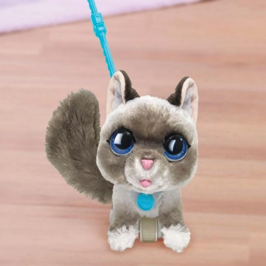 interaktív FURREAL Wag-A-Lot ragdoll kiscica pórázon