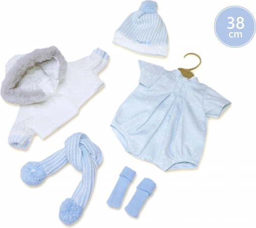 Llorens babaruha 38 cm-es babához – 5 részes szett