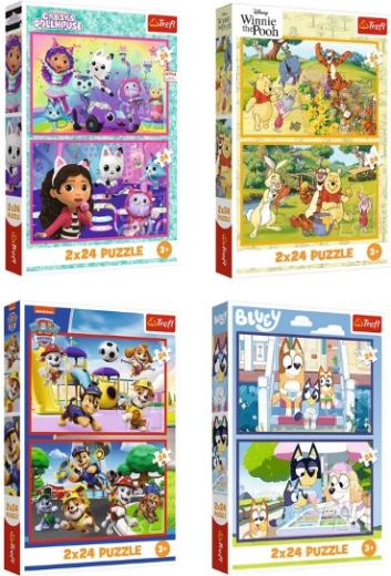Puzzle 2×24 darab – különböző minták