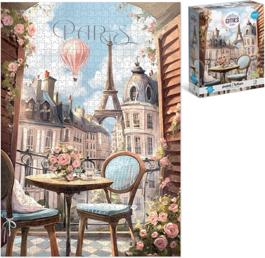 Párizs puzzle 1000 darab 48 × 68 cm