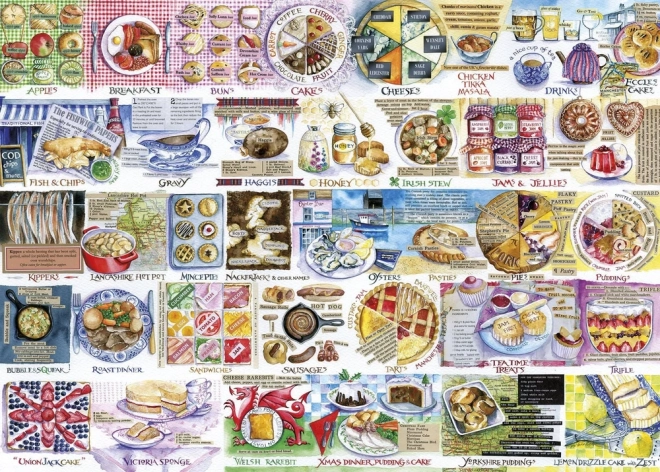 Gibsons Sertéspástétomok és Pudingok 1000 darabos puzzle