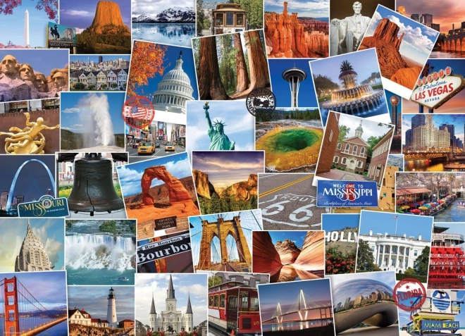 Puzzle EUROGRAPHICS világutazó USA 1000 darab