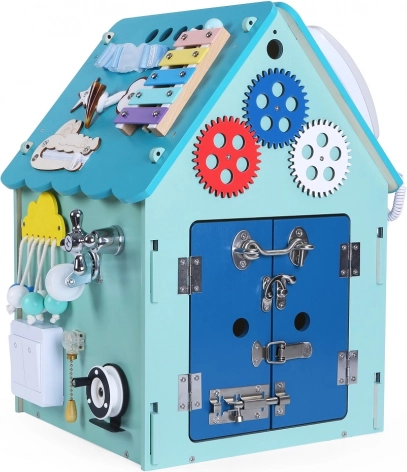 Aktivitási tábla házikó gyerekeknek 2Kids Toys – Kék