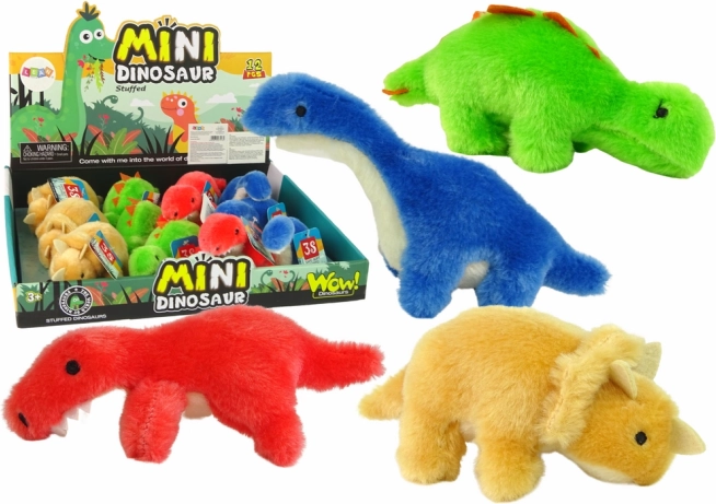Mini plüss dinoszaurusz figura 4 féle