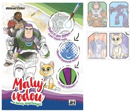 Vizes kifestőkönyv A4 Rakéta