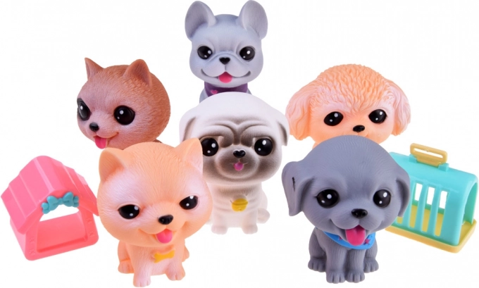 Gumi kutyás figura készlet