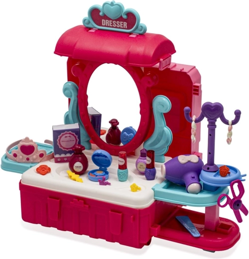 Toalettasztal kiegészítőkkel a valósághű játékhoz