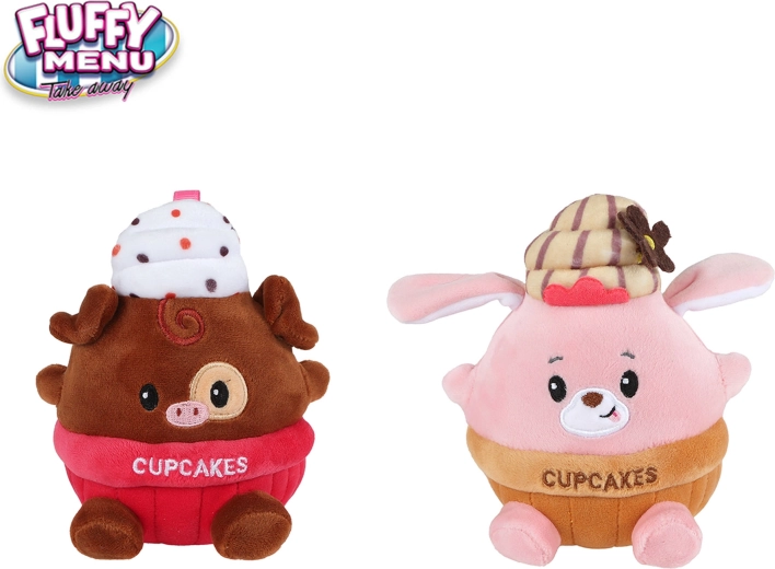 Plüss mackó Cupcake Fluffy Menu 14 cm