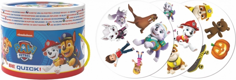 Paw Patrol figyelemfejlesztő kártyajáték papír tubusban