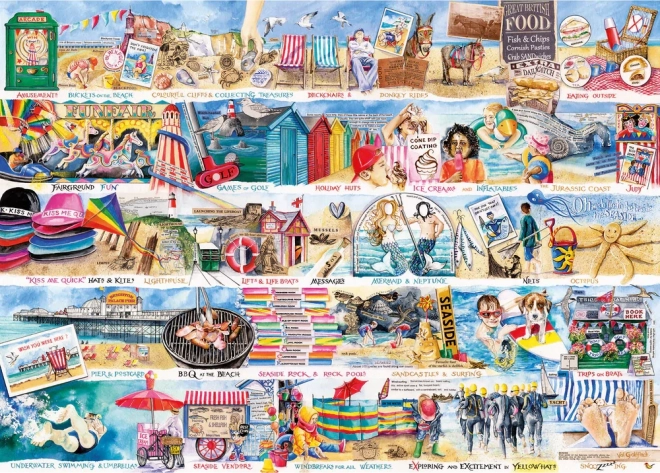 Puzzle Napozóágyak és Szamarak 1000 darabos