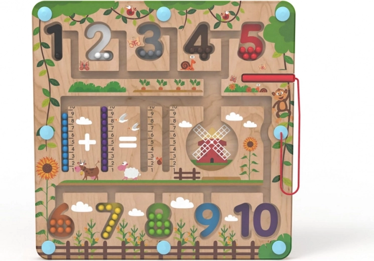 Mágneses fa játék tábla Matematika 2Kids Toys