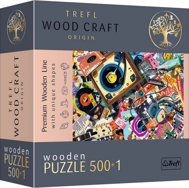 TREFL fa kétoldalas puzzle A zene világában, 501 darab