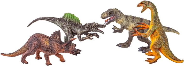 4 realisztikus dinoszauruszfaj egy készletben