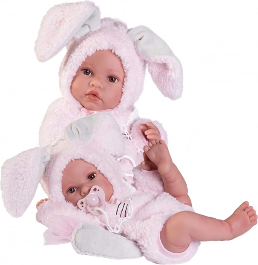 Realista baba újszülött Erika lágy vinilből 42 cm