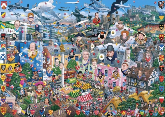 Puzzle Szeretem Angliát 1000 darabból Gibsons