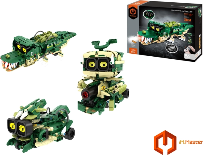 iM.Master 3 az 1-ben RC robotkrokodil építőkészlet távirányítóval