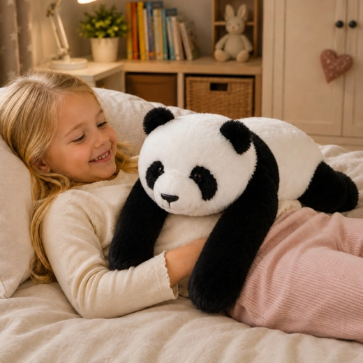 Extra nagy és szuper ölelgetnivaló panda (65 cm)