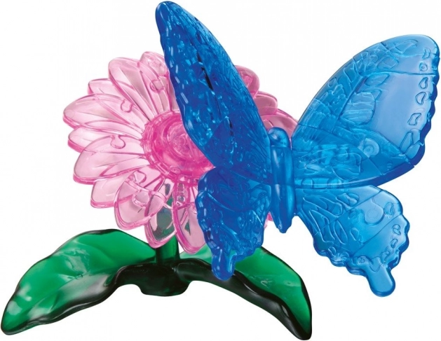 3D Crystal puzzle pillangó