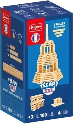 Jeujura fa építőjáték Técap 3XL (100 darab)