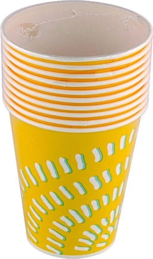 Papírpoharak 300 ml – egyszer használatos, komposztálható (10 db)