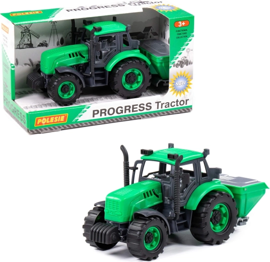 Progress gyerek traktor trágyaszóróval – 1 db