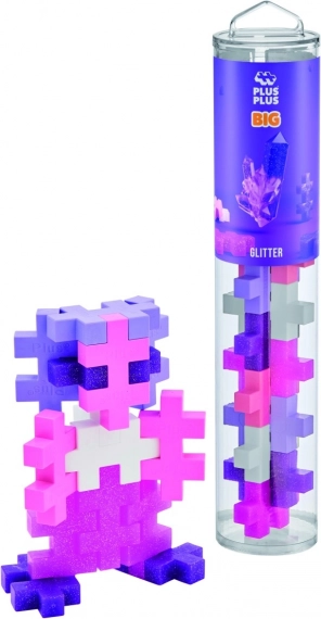 Plus-Plus BIG csillogó kockák - 15 db