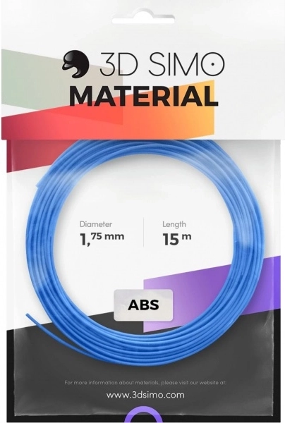 ABS filament pro 3D tollhoz és 3D nyomtatáshoz, 3 szín készlet, 1,75 mm, 15 m