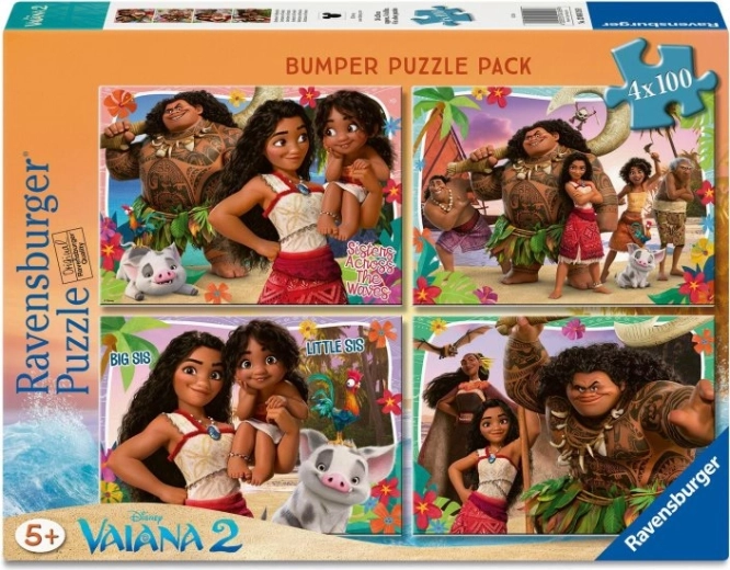 Ravensburger Vaiana 2 puzzle – 4×100 darab