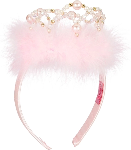 Souza! Alexandra fejpánt koronával, világos rózsaszín