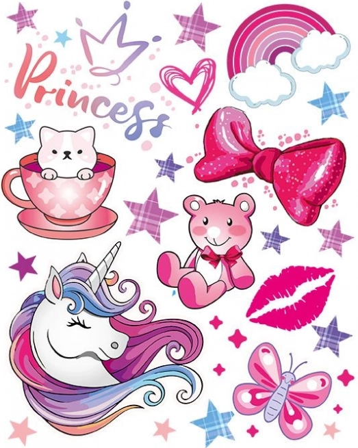 Rávasalható matricák – Egyszarvú – nagy ív