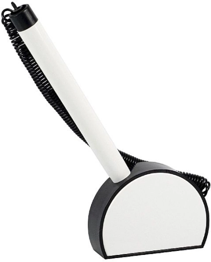 ICO Mini golyóstoll állványban, fekete–fehér