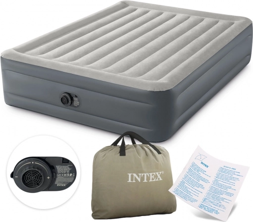 Felfújható matrac beépített pumpával 203 × 152 × 46 cm INTEX
