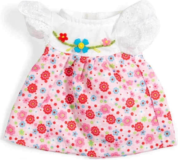 Bigjigs Toys rózsaszín ruha csipke ujjakkal 28 cm-es babához