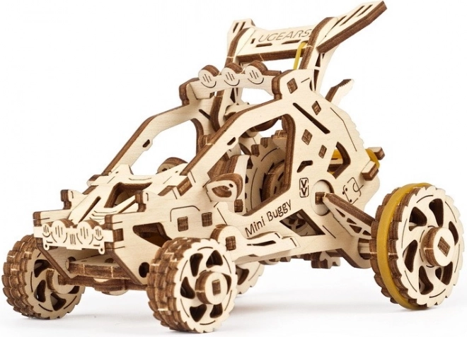 UGEARS mechanikus fa 3D puzzle mini buggy, 80 darab