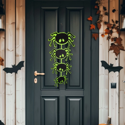 Filc függő halloween dekoráció pók