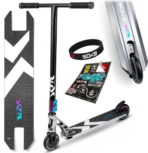 Soke XTR Phantom chrome professzionális freestyle roller ezüst-fekete